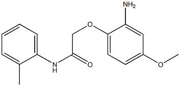 2-(2-amino-4-methoxyphenoxy)-N-(2-methylphenyl)acetamide Struktur