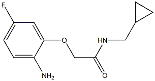 2-(2-amino-5-fluorophenoxy)-N-(cyclopropylmethyl)acetamide Struktur