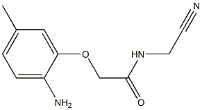 2-(2-amino-5-methylphenoxy)-N-(cyanomethyl)acetamide Struktur