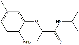 2-(2-amino-5-methylphenoxy)-N-(propan-2-yl)propanamide Struktur