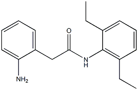 2-(2-aminophenyl)-N-(2,6-diethylphenyl)acetamide Struktur