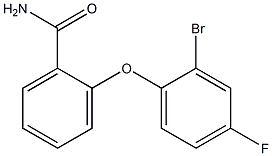 2-(2-bromo-4-fluorophenoxy)benzamide Struktur