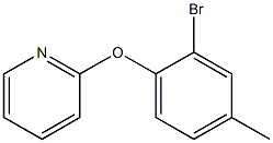 2-(2-bromo-4-methylphenoxy)pyridine Struktur