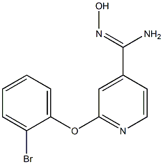 2-(2-bromophenoxy)-N'-hydroxypyridine-4-carboximidamide Struktur