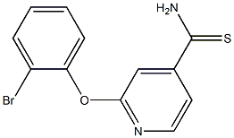 2-(2-bromophenoxy)pyridine-4-carbothioamide Struktur