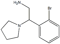 2-(2-bromophenyl)-2-pyrrolidin-1-ylethanamine Struktur