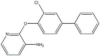 2-(2-chloro-4-phenylphenoxy)pyridin-3-amine Struktur