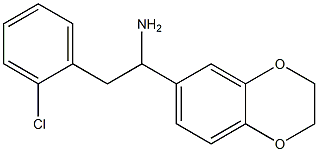 2-(2-chlorophenyl)-1-(2,3-dihydro-1,4-benzodioxin-6-yl)ethan-1-amine Struktur