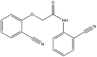 2-(2-cyanophenoxy)-N-(2-cyanophenyl)acetamide Struktur