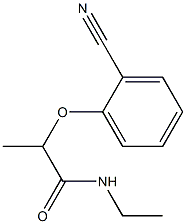 2-(2-cyanophenoxy)-N-ethylpropanamide Struktur