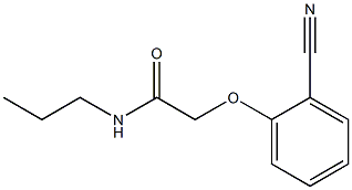 2-(2-cyanophenoxy)-N-propylacetamide Struktur