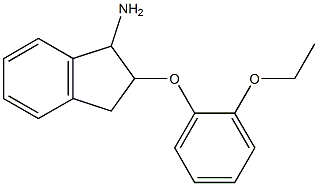 2-(2-ethoxyphenoxy)-2,3-dihydro-1H-inden-1-ylamine Struktur