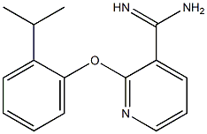 2-(2-isopropylphenoxy)pyridine-3-carboximidamide Struktur