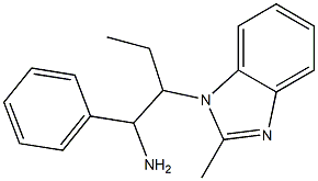 2-(2-methyl-1H-1,3-benzodiazol-1-yl)-1-phenylbutan-1-amine Struktur