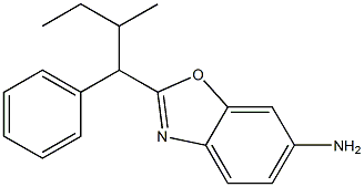 2-(2-methyl-1-phenylbutyl)-1,3-benzoxazol-6-amine Struktur