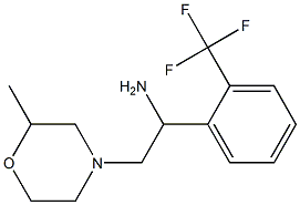 2-(2-methylmorpholin-4-yl)-1-[2-(trifluoromethyl)phenyl]ethanamine Struktur