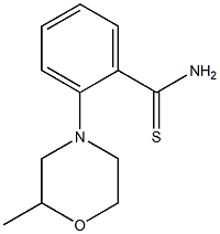 2-(2-methylmorpholin-4-yl)benzene-1-carbothioamide Struktur