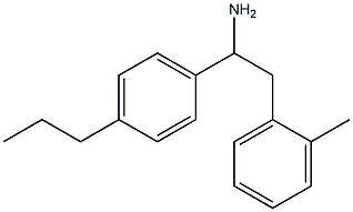 2-(2-methylphenyl)-1-(4-propylphenyl)ethan-1-amine Struktur