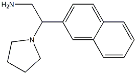 2-(2-naphthyl)-2-pyrrolidin-1-ylethanamine Struktur