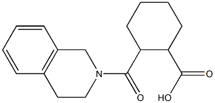 2-(3,4-dihydroisoquinolin-2(1H)-ylcarbonyl)cyclohexanecarboxylic acid Struktur