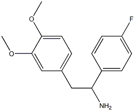 2-(3,4-dimethoxyphenyl)-1-(4-fluorophenyl)ethanamine Struktur