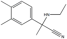 2-(3,4-dimethylphenyl)-2-(ethylamino)propanenitrile Struktur