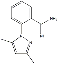 2-(3,5-dimethyl-1H-pyrazol-1-yl)benzene-1-carboximidamide Struktur