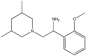 2-(3,5-dimethylpiperidin-1-yl)-1-(2-methoxyphenyl)ethanamine Struktur