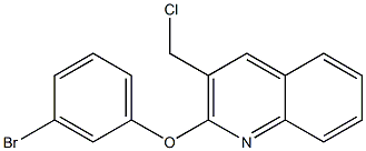 2-(3-bromophenoxy)-3-(chloromethyl)quinoline Struktur