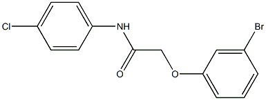 2-(3-bromophenoxy)-N-(4-chlorophenyl)acetamide Struktur