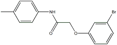 2-(3-bromophenoxy)-N-(4-methylphenyl)acetamide Struktur