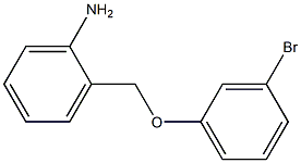 2-(3-bromophenoxymethyl)aniline Struktur