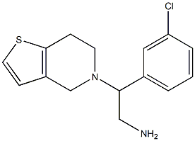 2-(3-chlorophenyl)-2-(6,7-dihydrothieno[3,2-c]pyridin-5(4H)-yl)ethanamine Struktur