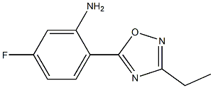 2-(3-ethyl-1,2,4-oxadiazol-5-yl)-5-fluoroaniline Struktur