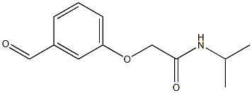 2-(3-formylphenoxy)-N-isopropylacetamide Struktur