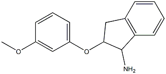 2-(3-methoxyphenoxy)-2,3-dihydro-1H-inden-1-ylamine Struktur