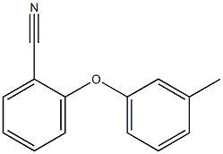 2-(3-methylphenoxy)benzonitrile Struktur