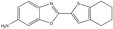 2-(4,5,6,7-tetrahydro-1-benzothiophen-2-yl)-1,3-benzoxazol-6-amine Struktur