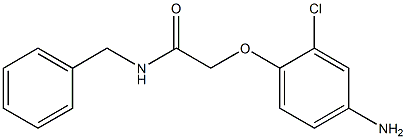 2-(4-amino-2-chlorophenoxy)-N-benzylacetamide Struktur