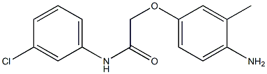 2-(4-amino-3-methylphenoxy)-N-(3-chlorophenyl)acetamide Struktur