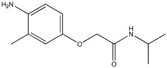 2-(4-amino-3-methylphenoxy)-N-isopropylacetamide Struktur