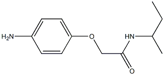 2-(4-aminophenoxy)-N-(sec-butyl)acetamide Struktur