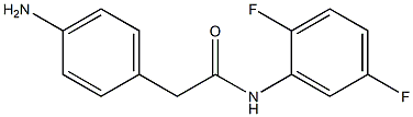 2-(4-aminophenyl)-N-(2,5-difluorophenyl)acetamide Struktur