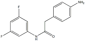 2-(4-aminophenyl)-N-(3,5-difluorophenyl)acetamide Struktur