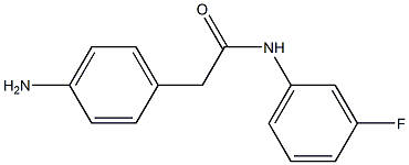 2-(4-aminophenyl)-N-(3-fluorophenyl)acetamide Struktur