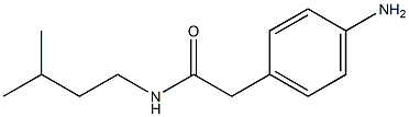 2-(4-aminophenyl)-N-(3-methylbutyl)acetamide Struktur