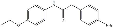 2-(4-aminophenyl)-N-(4-ethoxyphenyl)acetamide Struktur