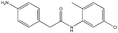 2-(4-aminophenyl)-N-(5-chloro-2-methylphenyl)acetamide Struktur