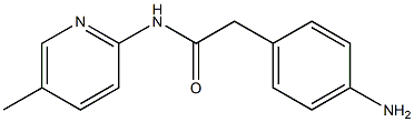 2-(4-aminophenyl)-N-(5-methylpyridin-2-yl)acetamide Struktur