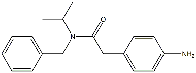 2-(4-aminophenyl)-N-benzyl-N-(propan-2-yl)acetamide Struktur